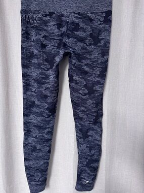 Gymshark black grey  Camouflage Seamless Leggings